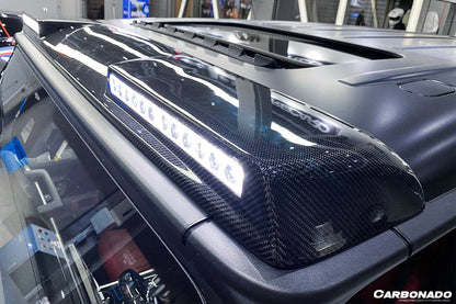 Carbonado 2019-2025 Mercedes Benz G-Class W464 | W465 G-Wagon BR Style Front Roof Spoiler | Fit G500,G550,G63 AMG