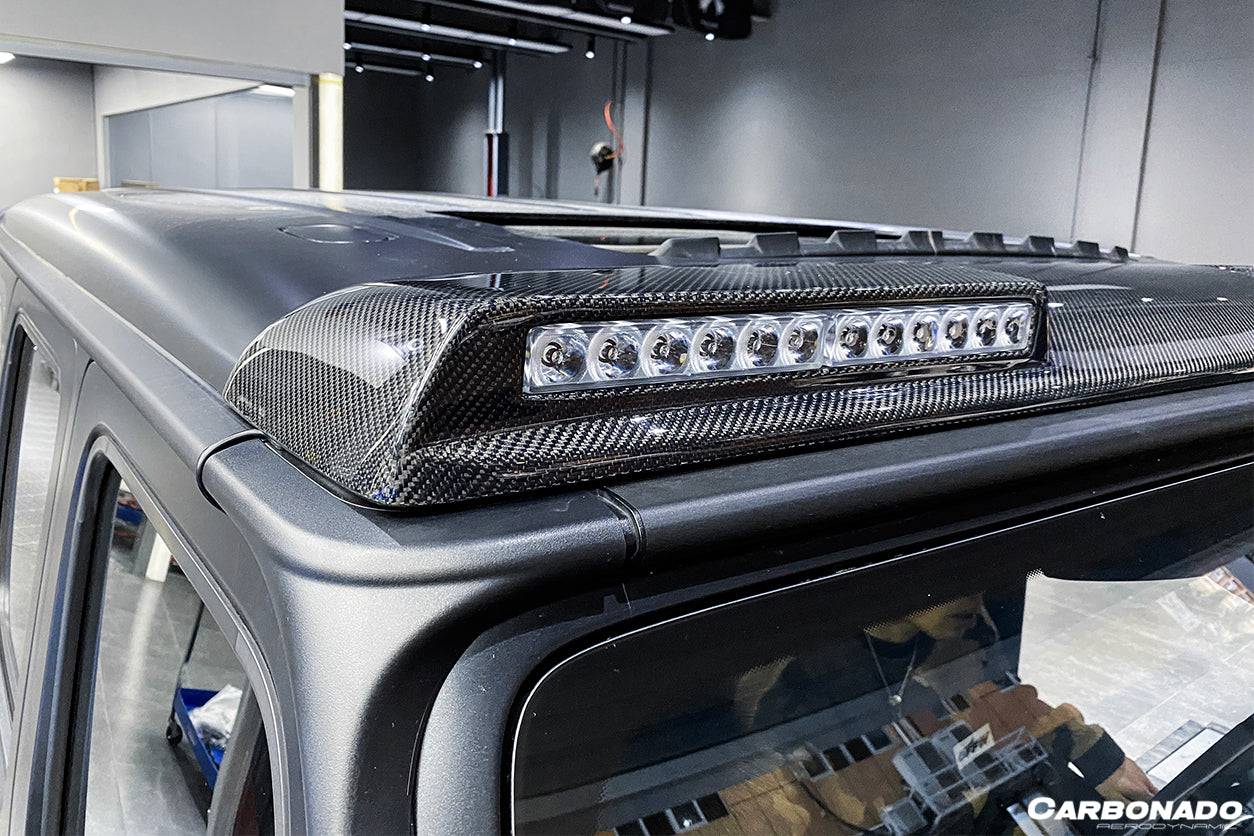 Carbonado 2019-2025 Mercedes Benz G-Class W464 | W465 G-Wagon BR Style Front Roof Spoiler | Fit G500,G550,G63 AMG