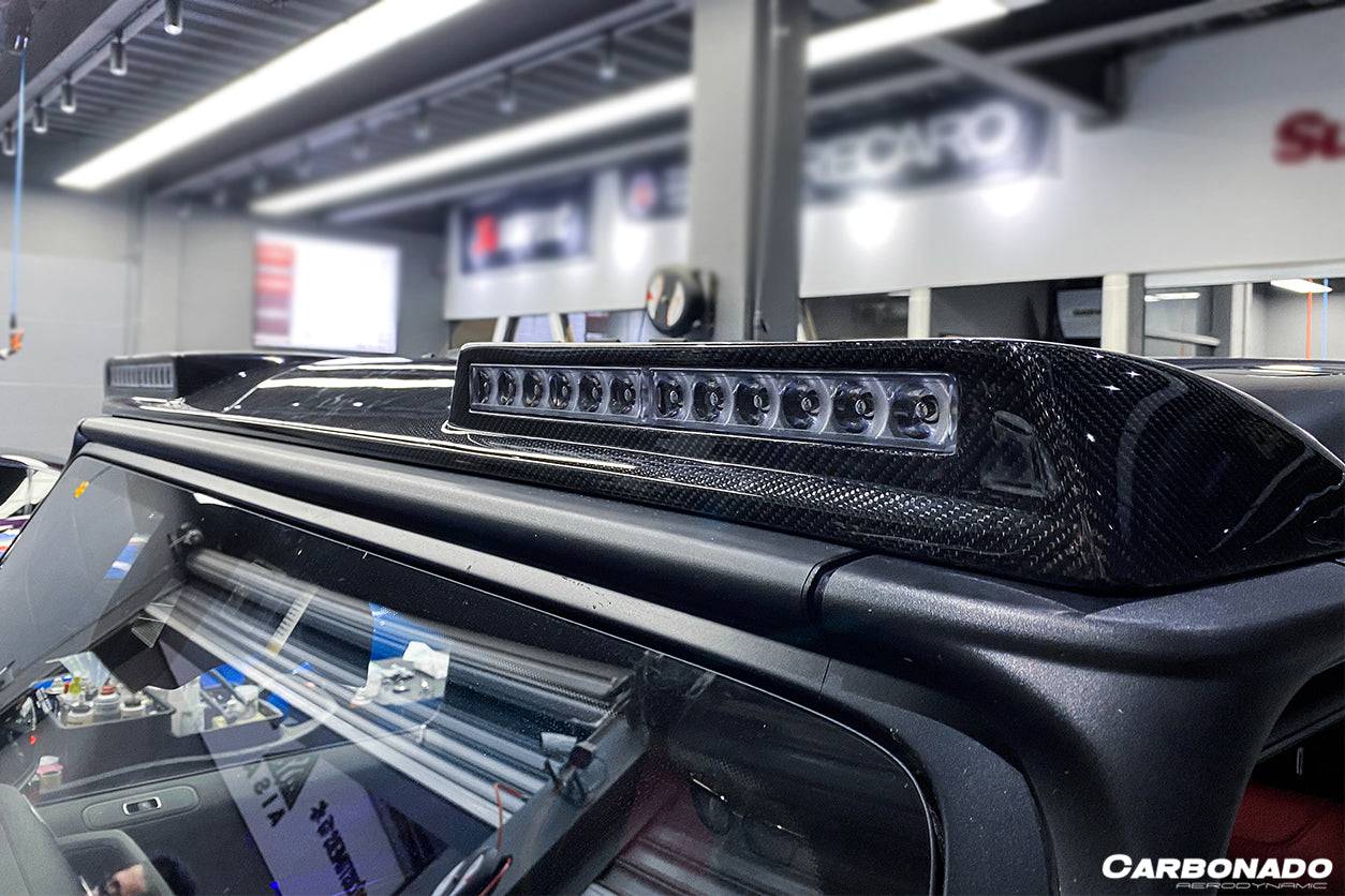 Carbonado 2019-2025 Mercedes Benz G-Class W464 | W465 G-Wagon BR Style Front Roof Spoiler | Fit G500,G550,G63 AMG