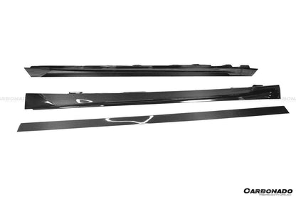 Faldones laterales estilo Carbonado 2017-2020 Mercedes Benz S63 AMG W222.2 Sedan MSY