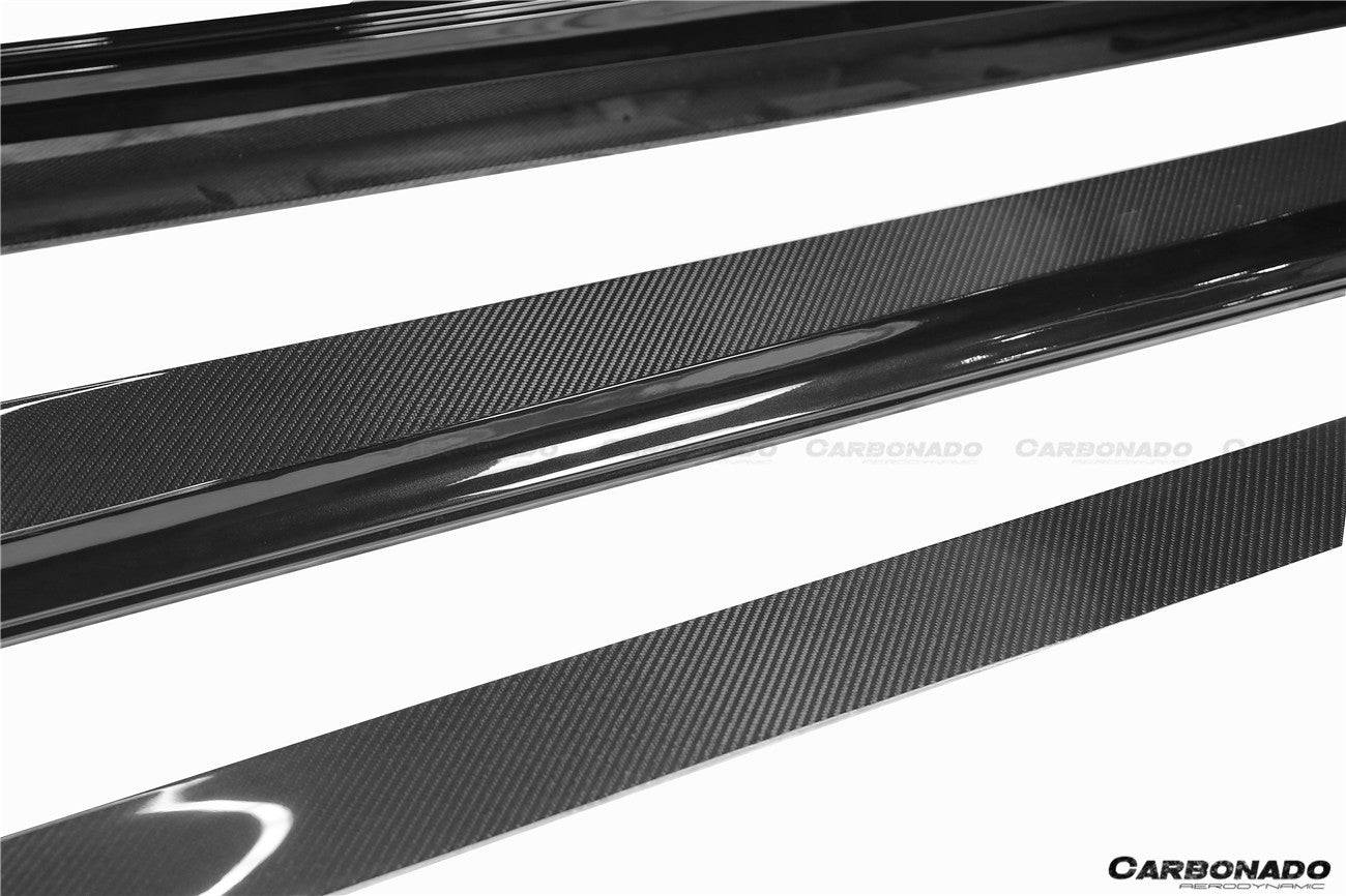 Faldones laterales estilo Carbonado 2017-2020 Mercedes Benz S63 AMG W222.2 Sedan MSY