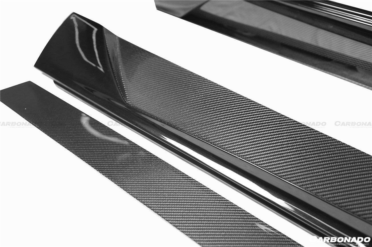 Faldones laterales estilo Carbonado 2017-2020 Mercedes Benz S63 AMG W222.2 Sedan MSY
