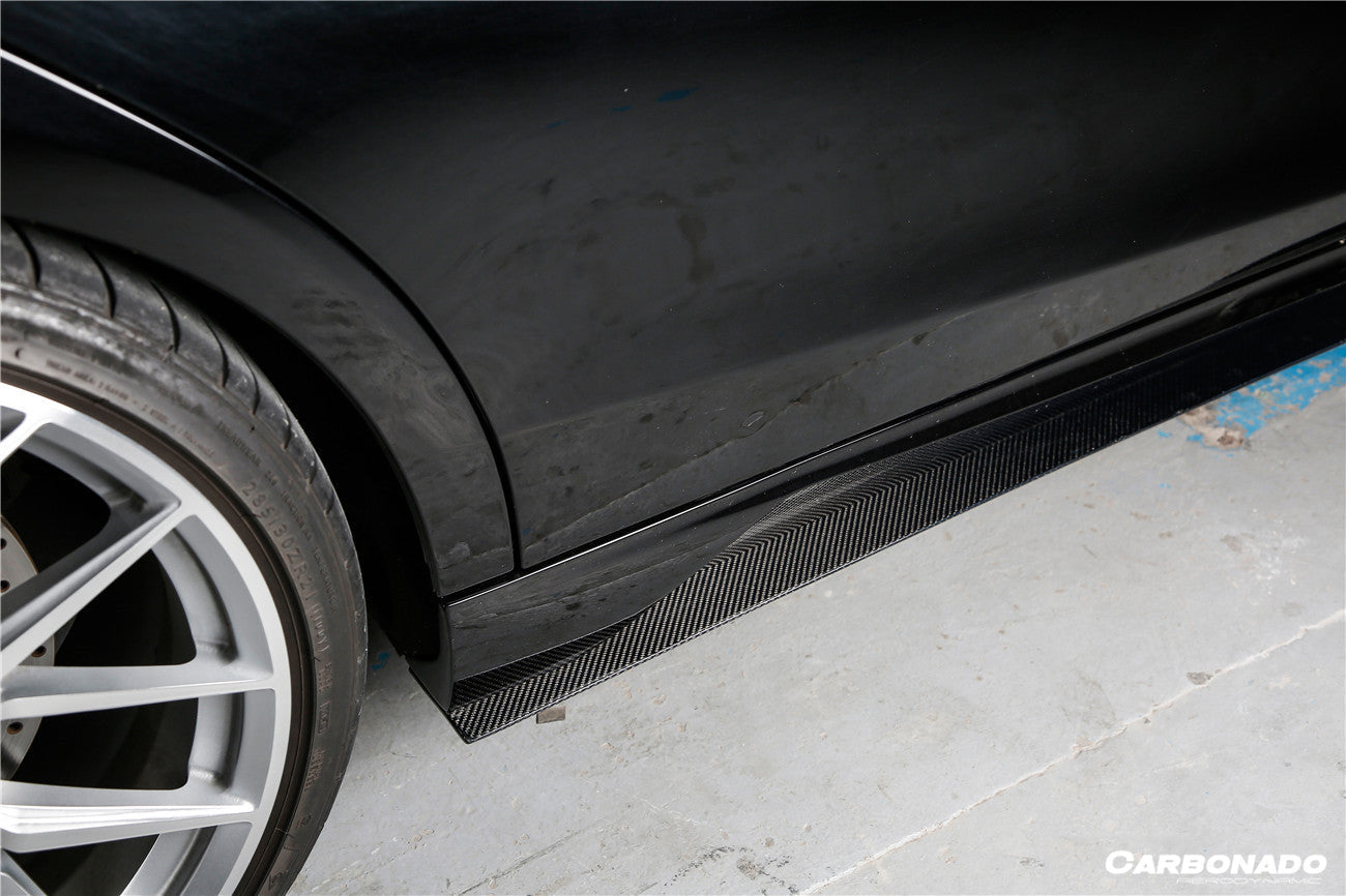 Faldones laterales estilo Carbonado 2017-2020 Mercedes Benz S63 AMG W222.2 Sedan MSY