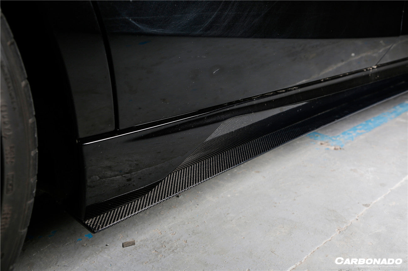 Faldones laterales estilo Carbonado 2017-2020 Mercedes Benz S63 AMG W222.2 Sedan MSY
