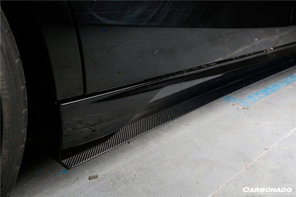 Faldones laterales estilo Carbonado 2017-2020 Mercedes Benz S63 AMG W222.2 Sedan MSY