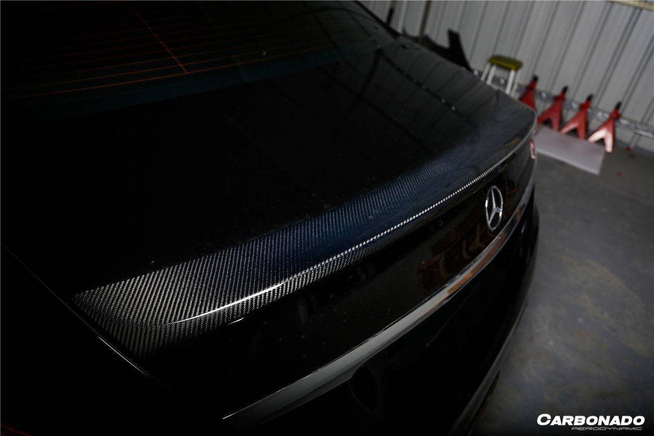 Carbonado 2014-2020 Mercedes Benz S63 AMG W222 Sedan MSY Style Carbon Fiber Trunk Spoiler