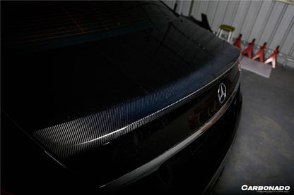 Carbonado 2014-2020 Mercedes Benz S63 AMG W222 Sedan MSY Style Carbon Fiber Trunk Spoiler