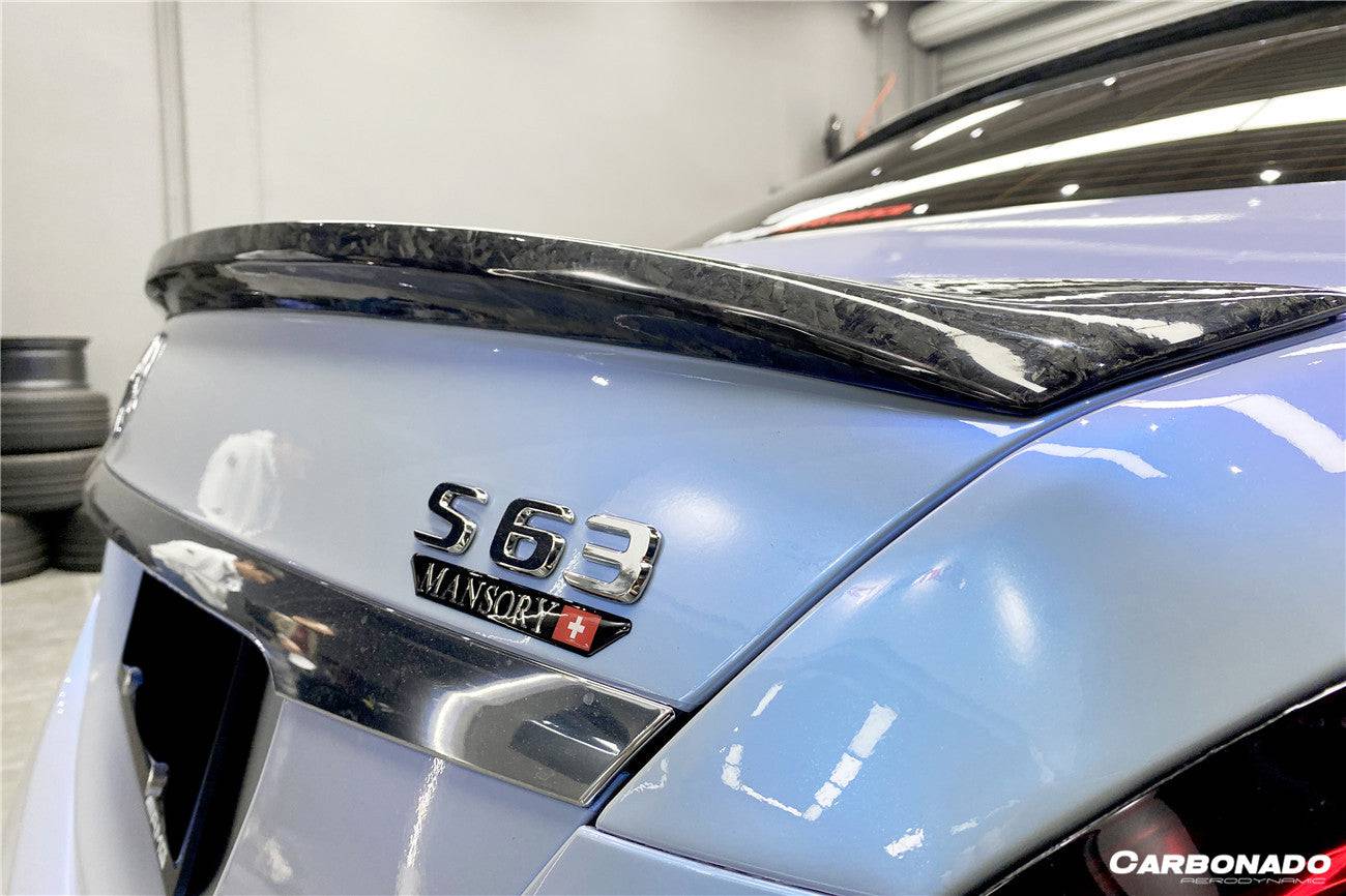 Carbonado 2014-2020 Mercedes Benz S63 AMG W222 Sedan MSY Style Carbon Fiber Trunk Spoiler