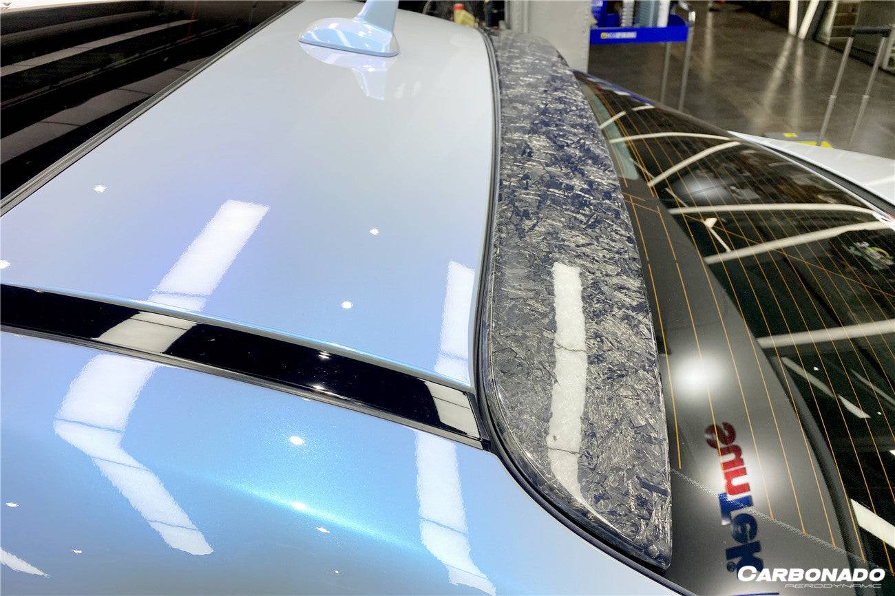Carbonado 2014-2020 Mercedes Benz S63 AMG W222 Sedan MSY Style Carbon Fiber Roof Spoiler