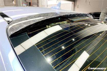 Carbonado 2014-2020 Mercedes Benz S63 AMG W222 Sedan MSY Style Carbon Fiber Roof Spoiler