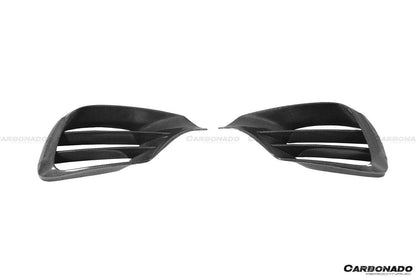 Carbonado 2017-2020 Mercedes Benz S63 AMG W222.2 Sedan MSY Style Carbon Fiber Front Bumper Vents