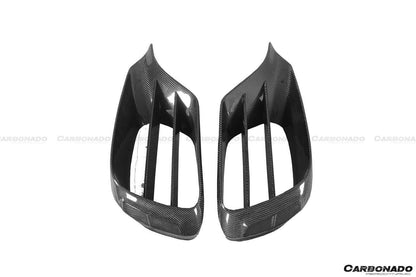 Carbonado 2017-2020 Mercedes Benz S63 AMG W222.2 Sedan MSY Style Carbon Fiber Front Bumper Vents