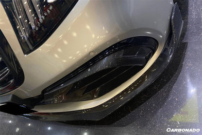 Carbonado 2017-2020 Mercedes Benz S63 AMG W222.2 Sedan MSY Style Carbon Fiber Front Bumper Vents