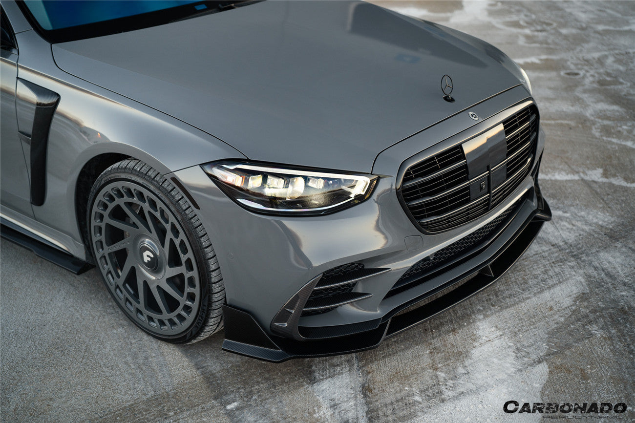 Carbonado 2021-UP Mercedes Benz S Class W223 4Matic Sedan MSY Style Front Bumper Vents