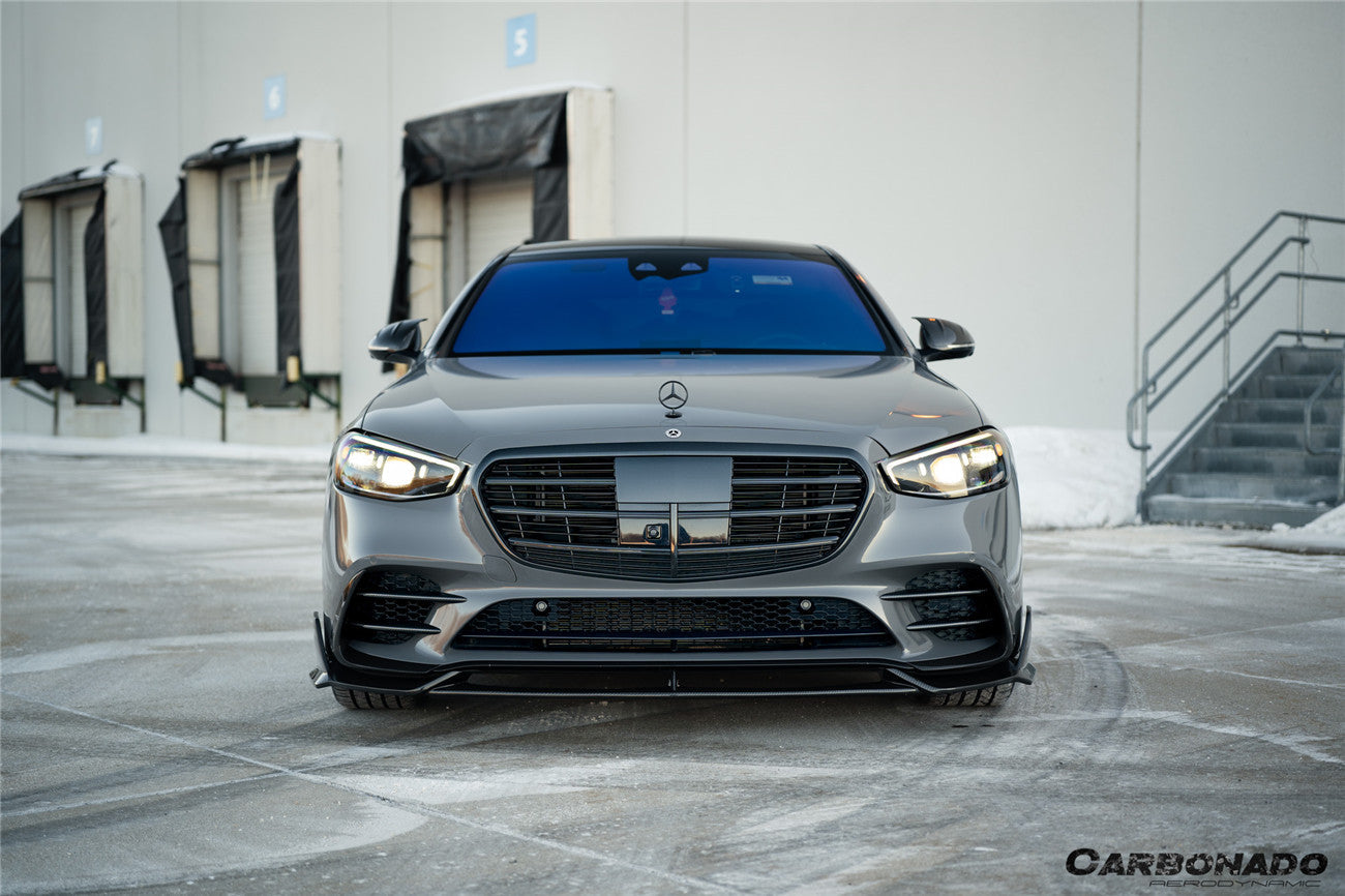 Carbonado 2021-UP Mercedes Benz S Class W223 4Matic Sedan MSY Style Front Lip