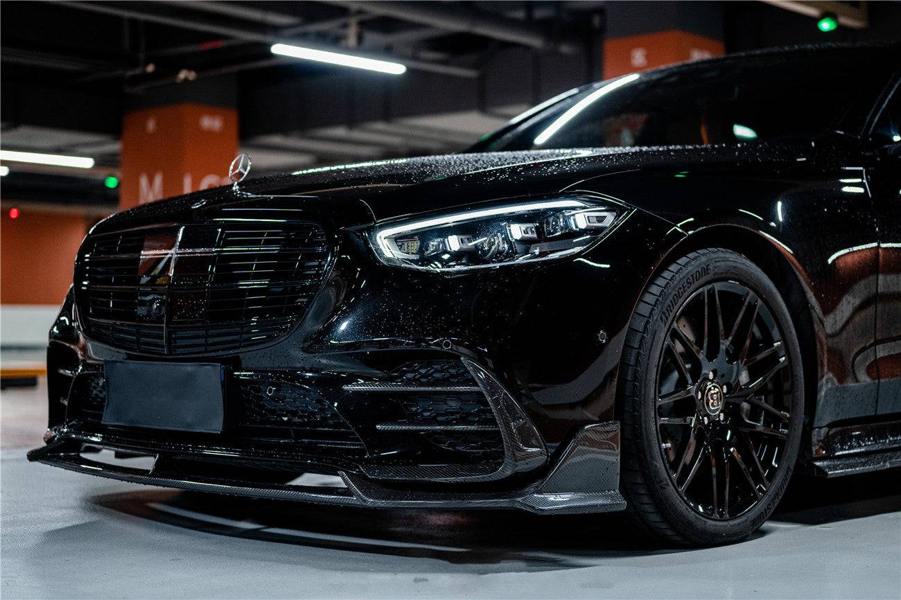 Carbonado 2021-UP Mercedes Benz S Class W223 4Matic Sedan MSY Style Front Lip