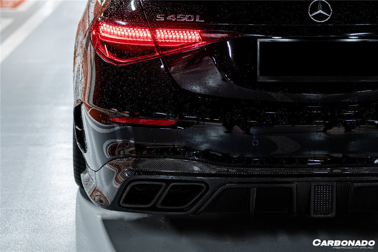 Carbonado 2021-2024 Mercedes Benz S Class W223 Sedan MSY Style Rear Bumper Side Vents