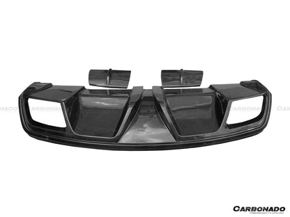 Carbonado 2014-2016 Mercedes Benz W117 CLA Sport & CLA45 AMG PA Style Rear Diffuser with exhaust tips