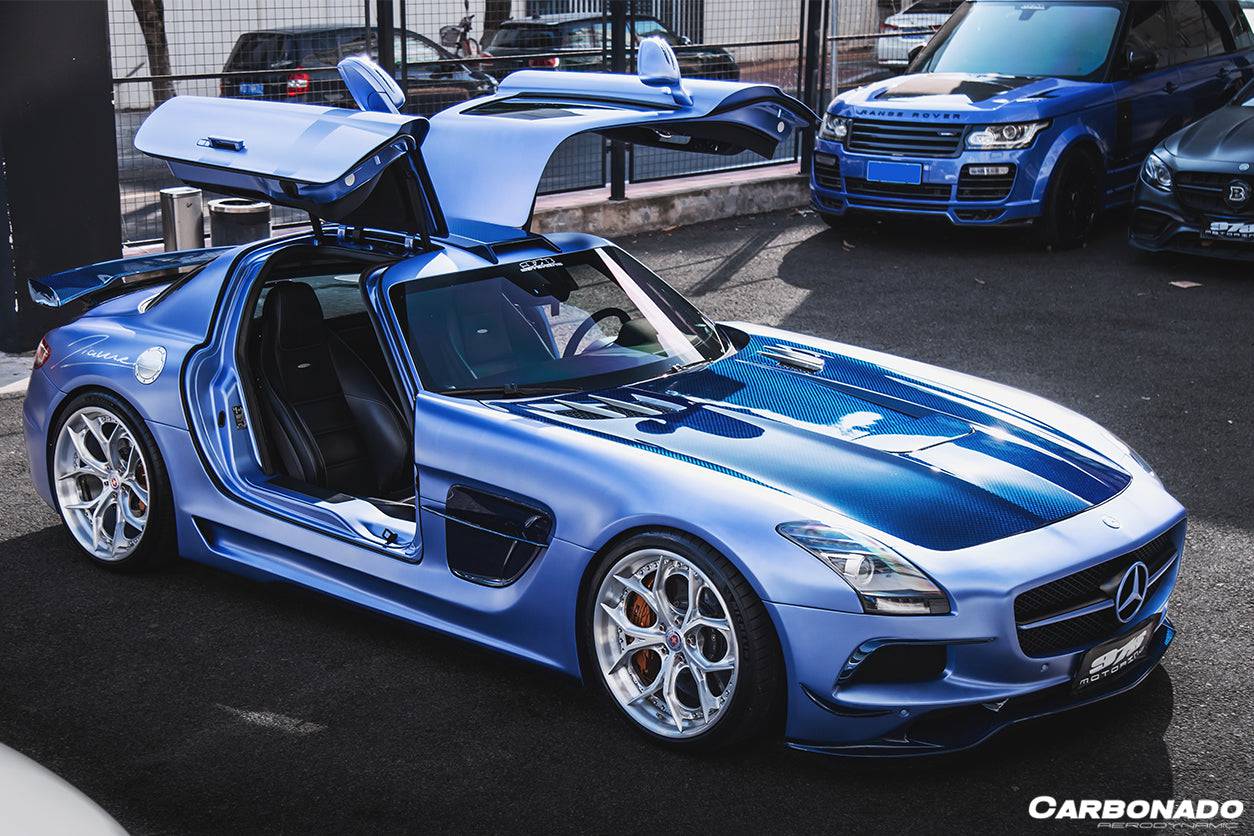 Carbonado 2010-2015 Mercedes Benz W197 SLS AMG BKSS Style Carbon Fiber Hood