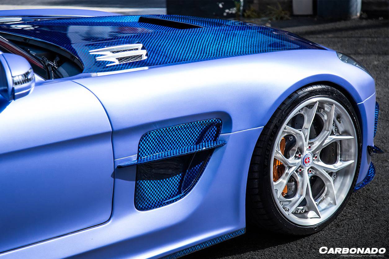 Carbonado 2010-2015 Mercedes Benz W197 SLS AMG BKSS Style Carbon Fiber Hood