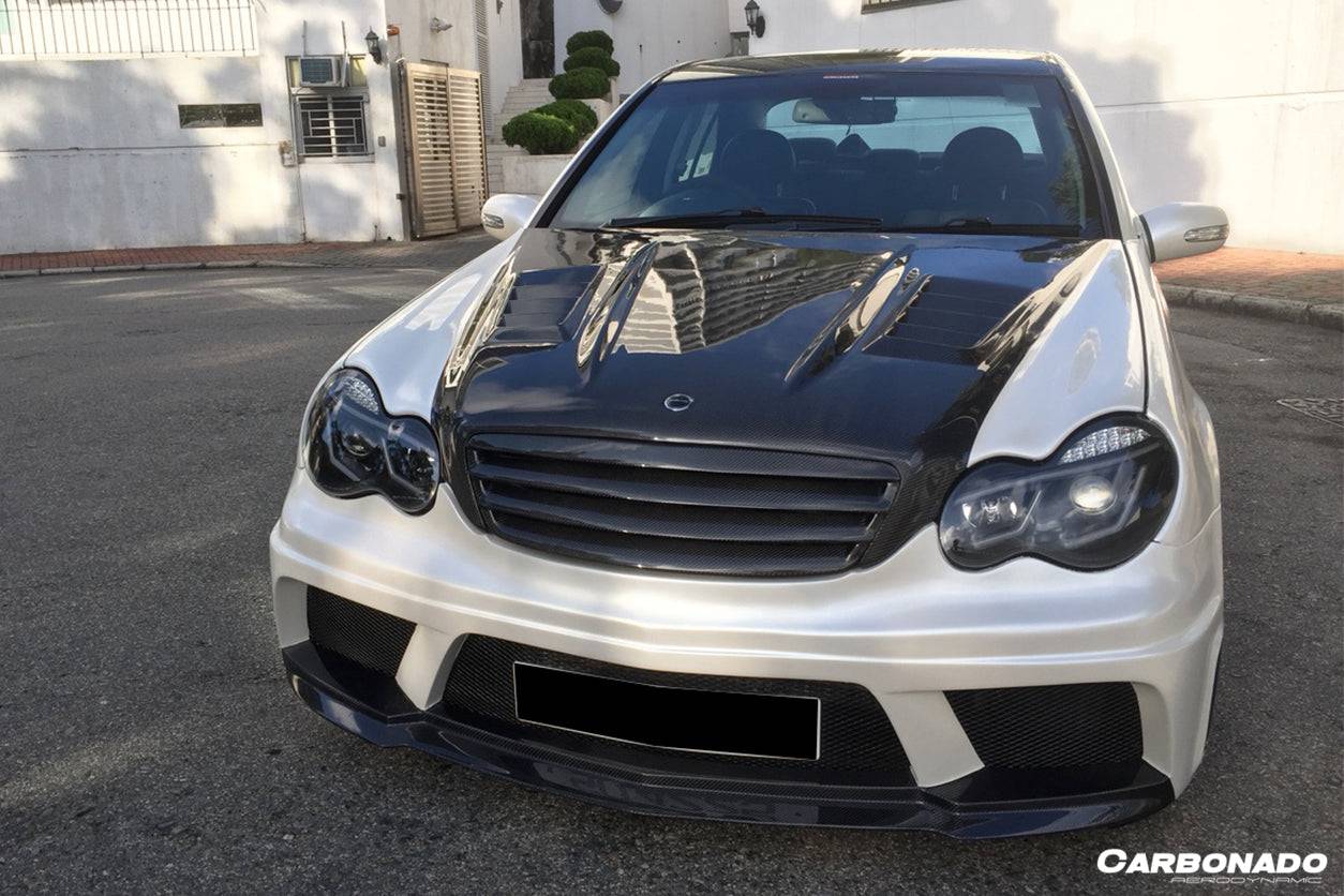Carbonado WI Style Hood | 2001-2007 Mercedes Benz W203 C Class