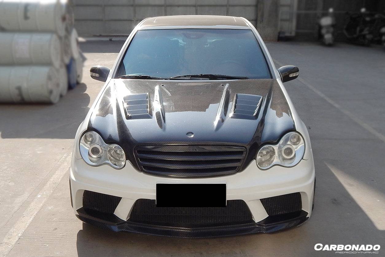 Carbonado WI Style Hood | 2001-2007 Mercedes Benz W203 C Class