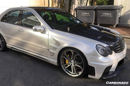 Carbonado WI Style Side Skirts | 2001-2007 Mercedes Benz W203 C Class