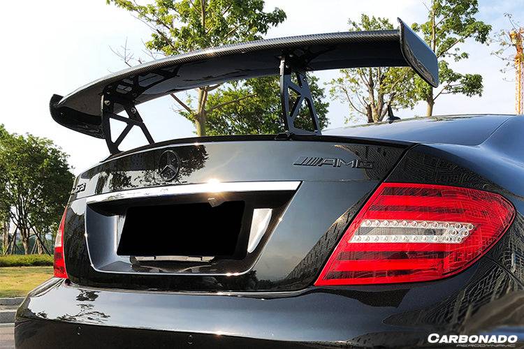 Alerón de maletero estilo BK para Mercedes Benz W204 C63 AMG Clase C Coupé Carbonado 2012-2014