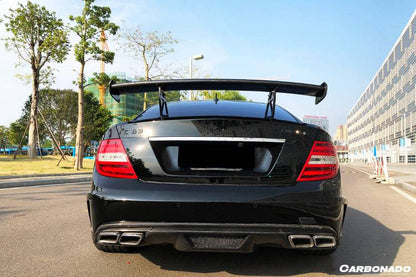 Alerón de maletero estilo BK para Mercedes Benz W204 C63 AMG Clase C Coupé Carbonado 2012-2014