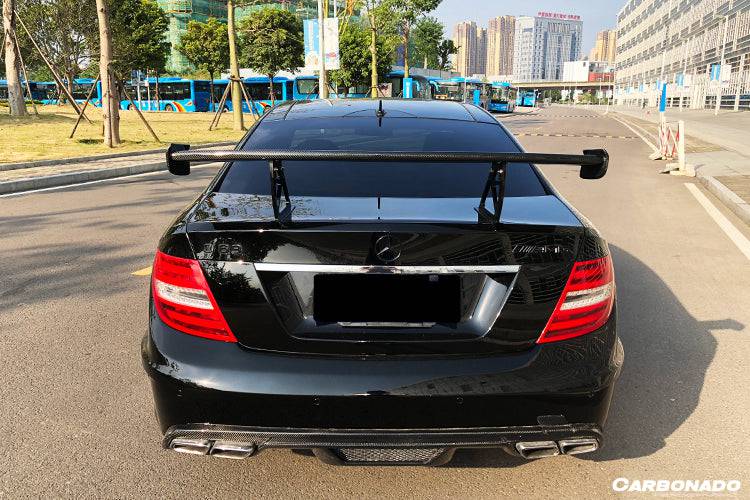 Alerón de maletero estilo BK para Mercedes Benz W204 C63 AMG Clase C Coupé Carbonado 2012-2014