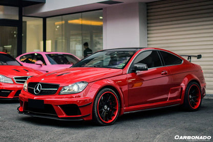 Alerón de maletero estilo BK para Mercedes Benz W204 C63 AMG Clase C Coupé Carbonado 2012-2014