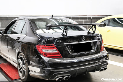 Alerón de maletero estilo BK para Mercedes Benz W204 C63 AMG Clase C Sedán Carbonado 2008-2014