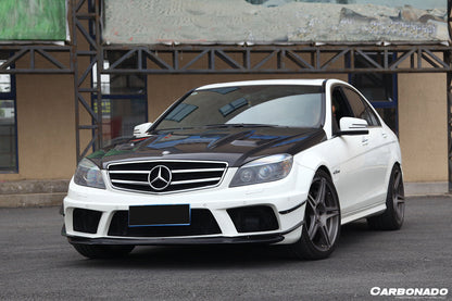 Carbonado 2008-2011 Mercedes Benz W204 C63 AMG BK Style Front Bumper