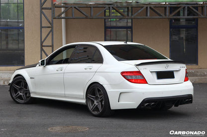 Carbonado 2008-2011 Mercedes Benz W204 C63 AMG BK Style Rear Bumper