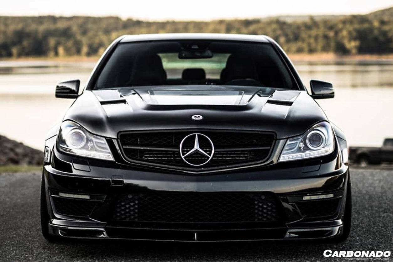 Carbonado 2012-2014 Mercedes Benz W204 C63 AMG VS Style Carbon Fiber Front Lip