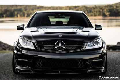 Carbonado 2012-2014 Mercedes Benz W204 C63 AMG VS Style Carbon Fiber Front Lip