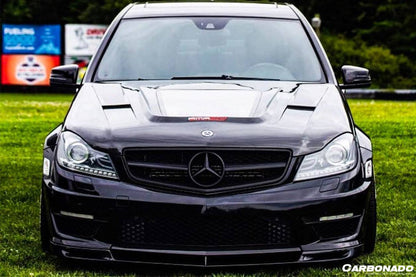 Carbonado 2012-2014 Mercedes Benz W204 C63 AMG VS Style Carbon Fiber Front Lip