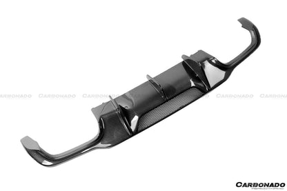 Carbonado 2012-2014 Mercedes Benz W204 C63 AMG Sedan VS Style Carbon Fiber Rear Lip