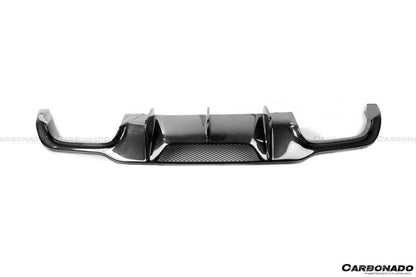 Carbonado 2012-2014 Mercedes Benz W204 C63 AMG Sedan VS Style Carbon Fiber Rear Lip
