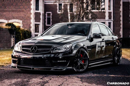 Carbonado 2012-2014 Mercedes Benz W204 C63 AMG VS Style Carbon Fiber Front Lip