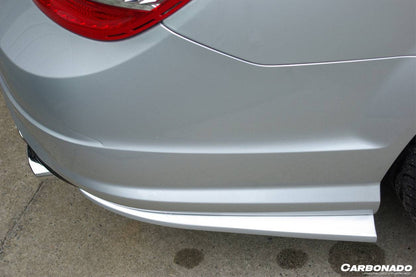 Carbonado 2012-2014 Mercedes Benz W204 C63 AMG RZS Style Carbon Fiber Rear Bumper Caps
