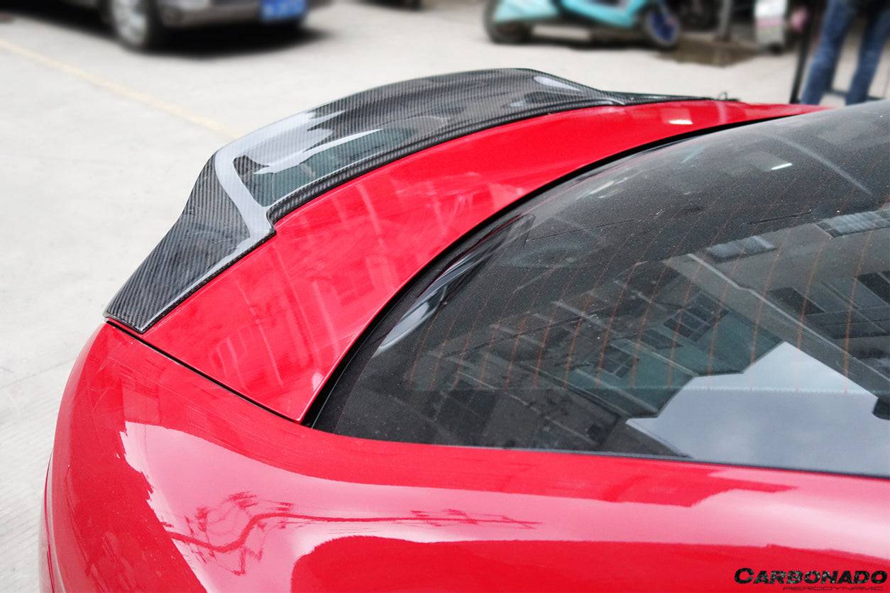 Carbonado Mercedes Benz W204 C Class   C63 AMG Coupe RT Style Carbon Fiber Trunk Spoiler