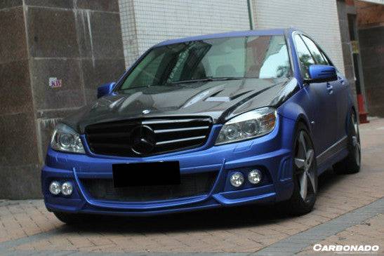 Carbonado 2008-2013 Mercedes Benz W204 C Class DE Style Front Bumper with  LED Lights
