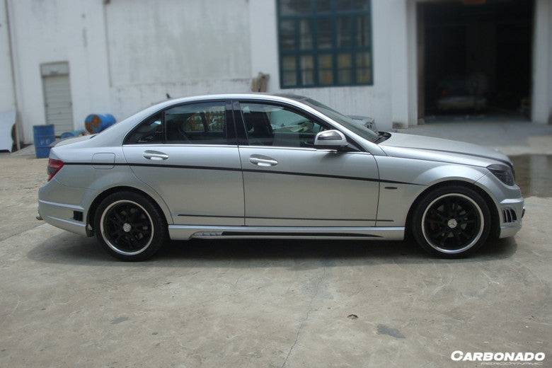 Carbonado 2008-2014 Mercedes Benz W204 C Class DE Style Side Skirts