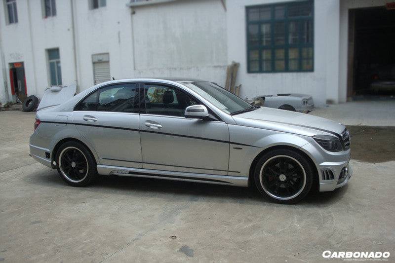 Carbonado 2008-2014 Mercedes Benz W204 C Class DE Style Side Skirts
