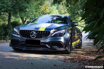 Labio delantero estilo BR para Mercedes Benz W205 C63 S AMG Coupé Carbonado 2015-2021
