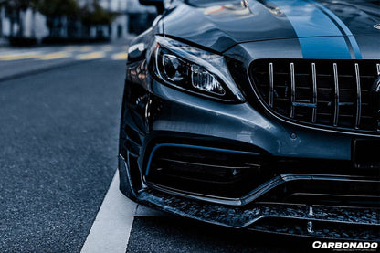 Labio delantero estilo BR para Mercedes Benz W205 C63 S AMG Coupé Carbonado 2015-2021