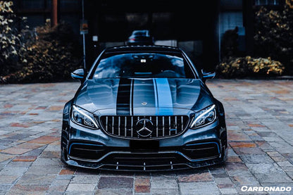 Labio delantero estilo BR para Mercedes Benz W205 C63 S AMG Coupé Carbonado 2015-2021