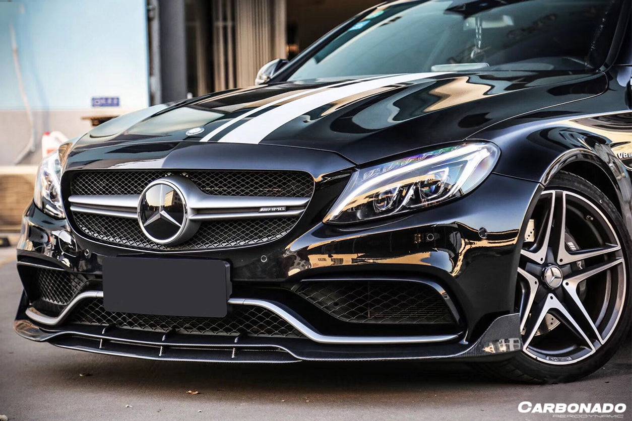 Labio delantero estilo BR para Mercedes Benz W205 C63 S AMG Coupé Carbonado 2015-2021