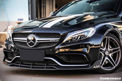 Labio delantero estilo BR para Mercedes Benz W205 C63 S AMG Coupé Carbonado 2015-2021